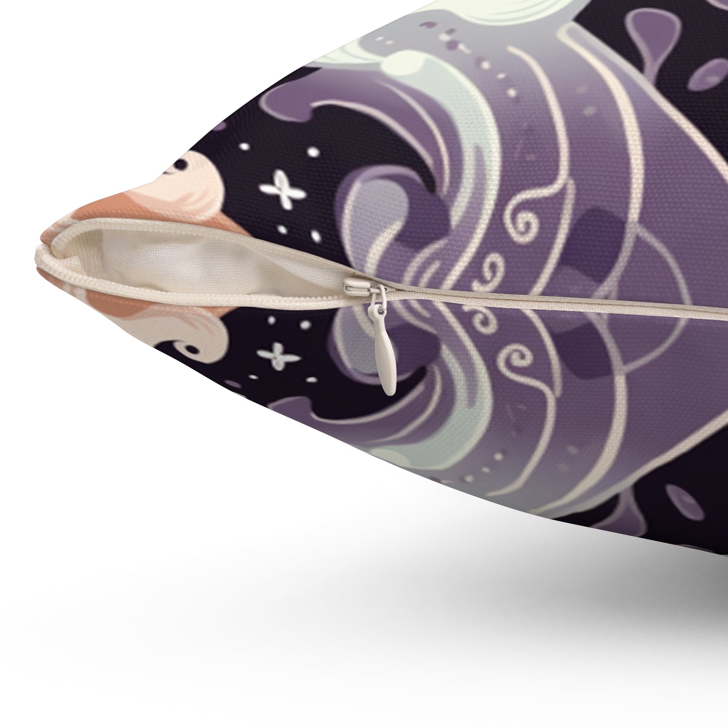 Boo Halloween Spun Polyester Square Pillow
