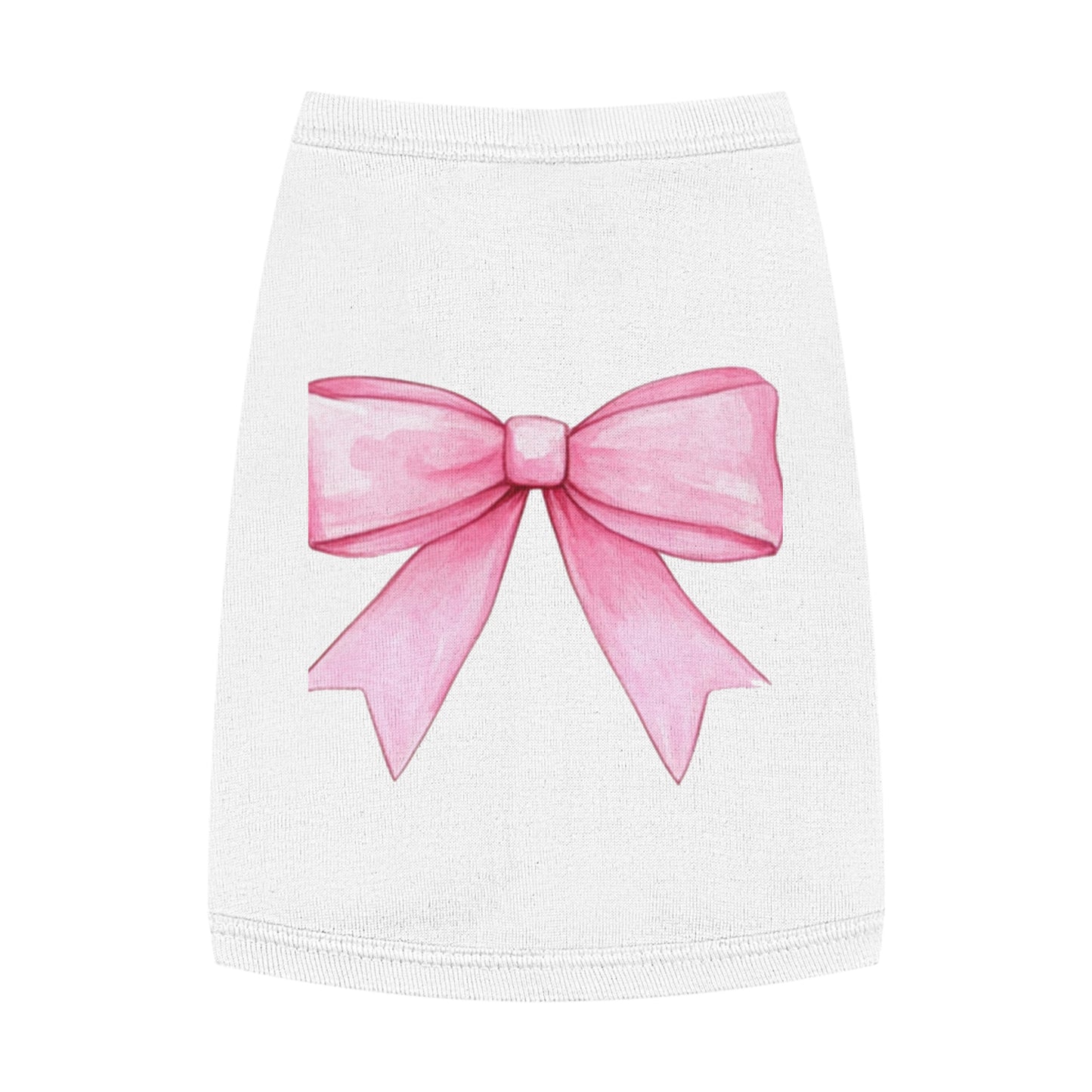 Oversize Pink Bow HD Pet Tank Top
