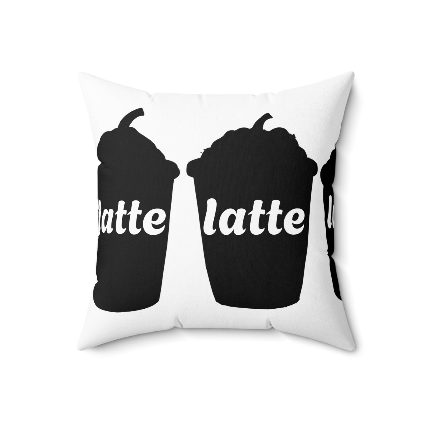 Latte Season P1 Spun Polyester Square Pillow
