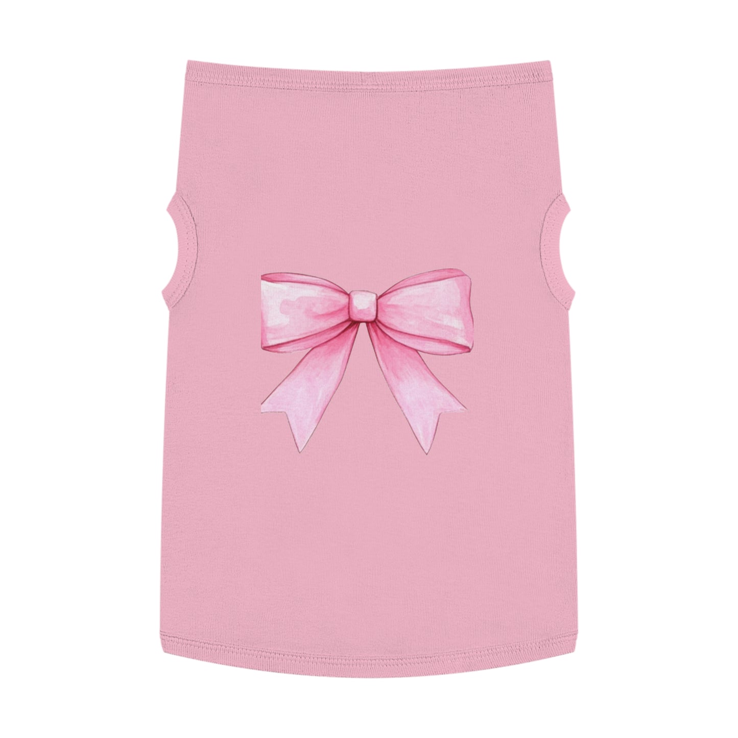 Oversize Pink Bow HD Pet Tank Top