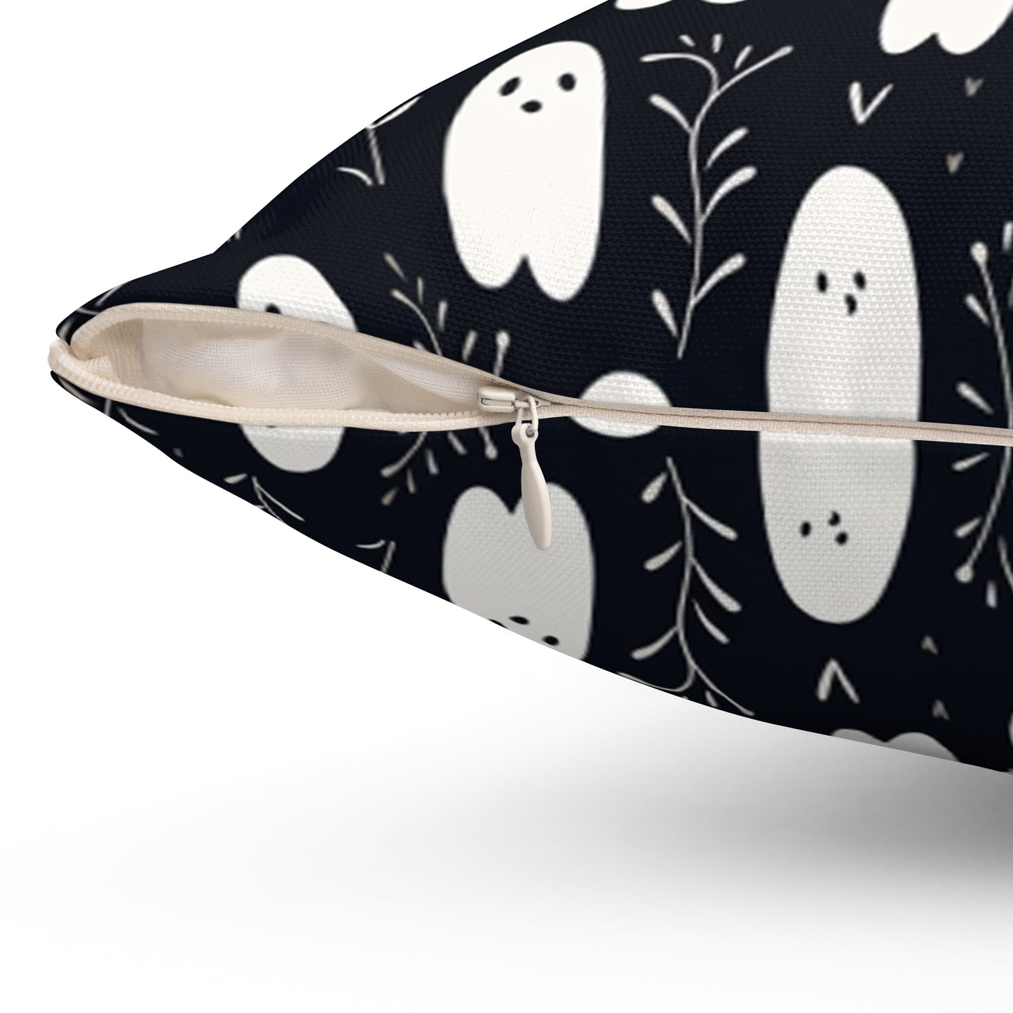 Boo Halloween P2 Spun Polyester Square Pillow
