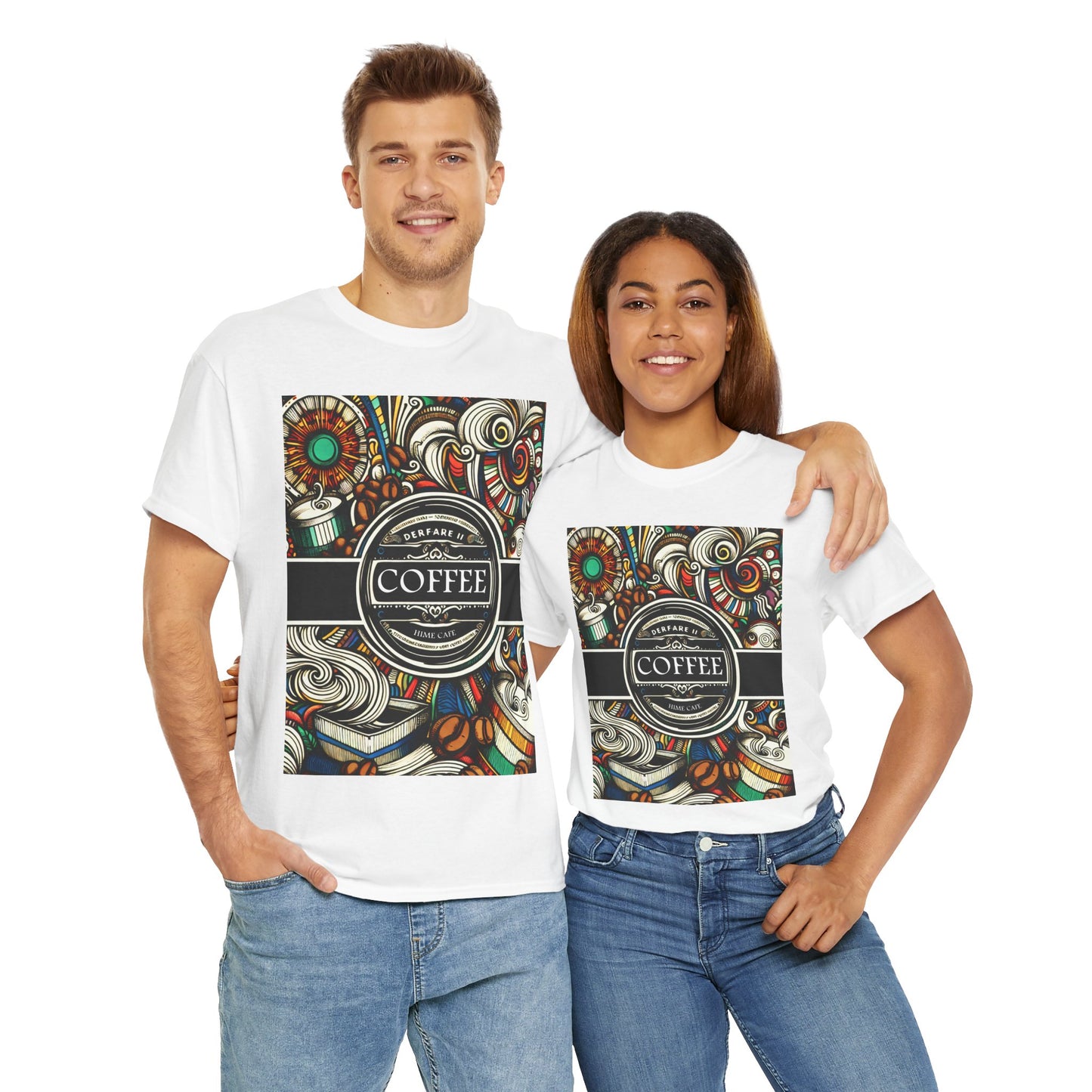 Coffee Hime Cafe Anime Heavy Cotton Tee