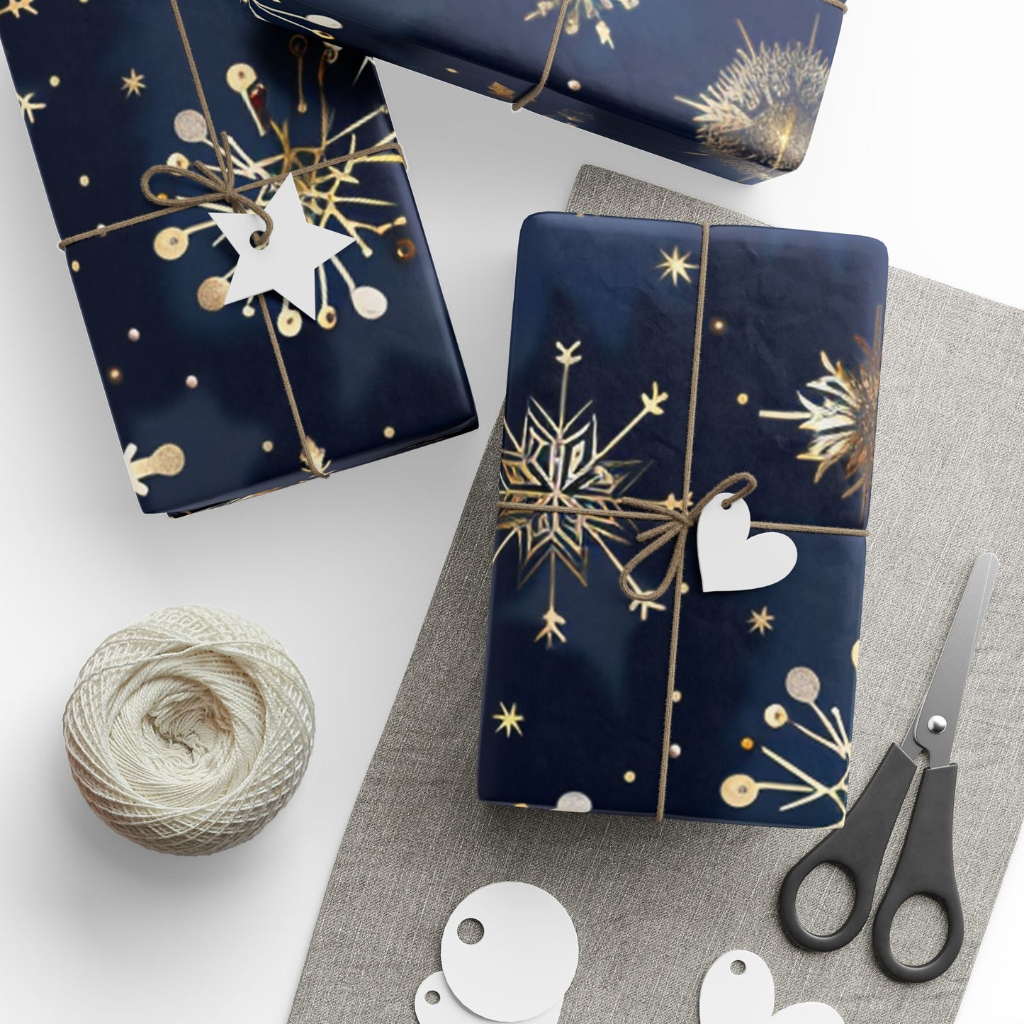 Elegant Floral Flowery Winter Design Wrapping Paper