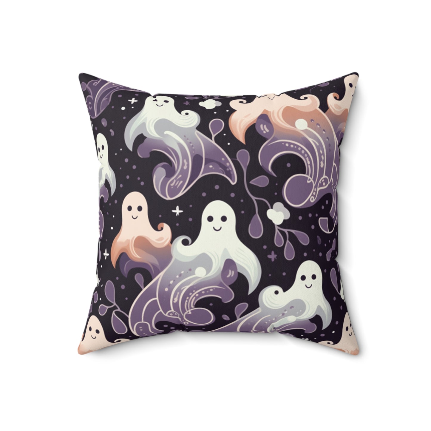 Boo Halloween Spun Polyester Square Pillow