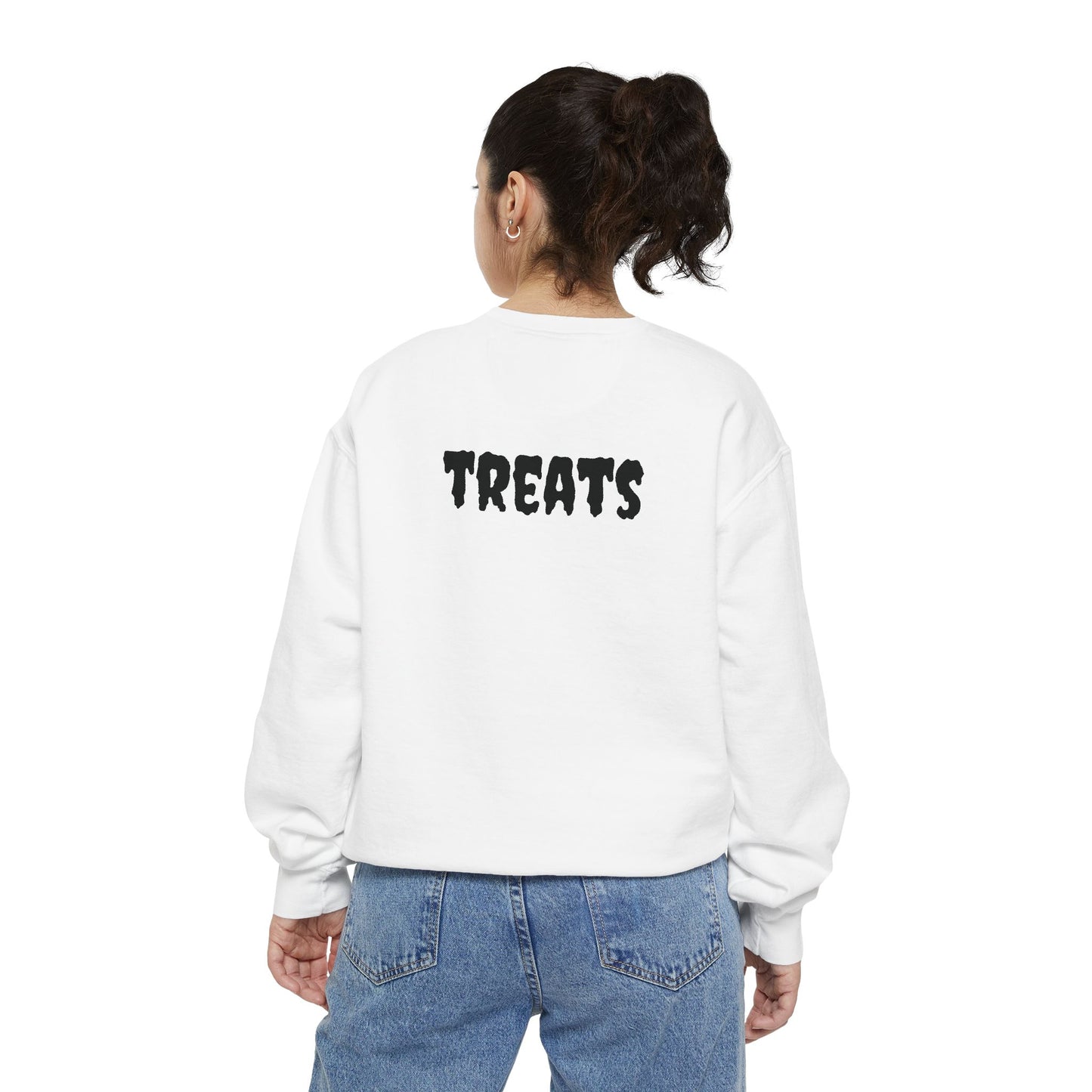 Happy Halloween Treats HDS2 Unisex Sweater - White