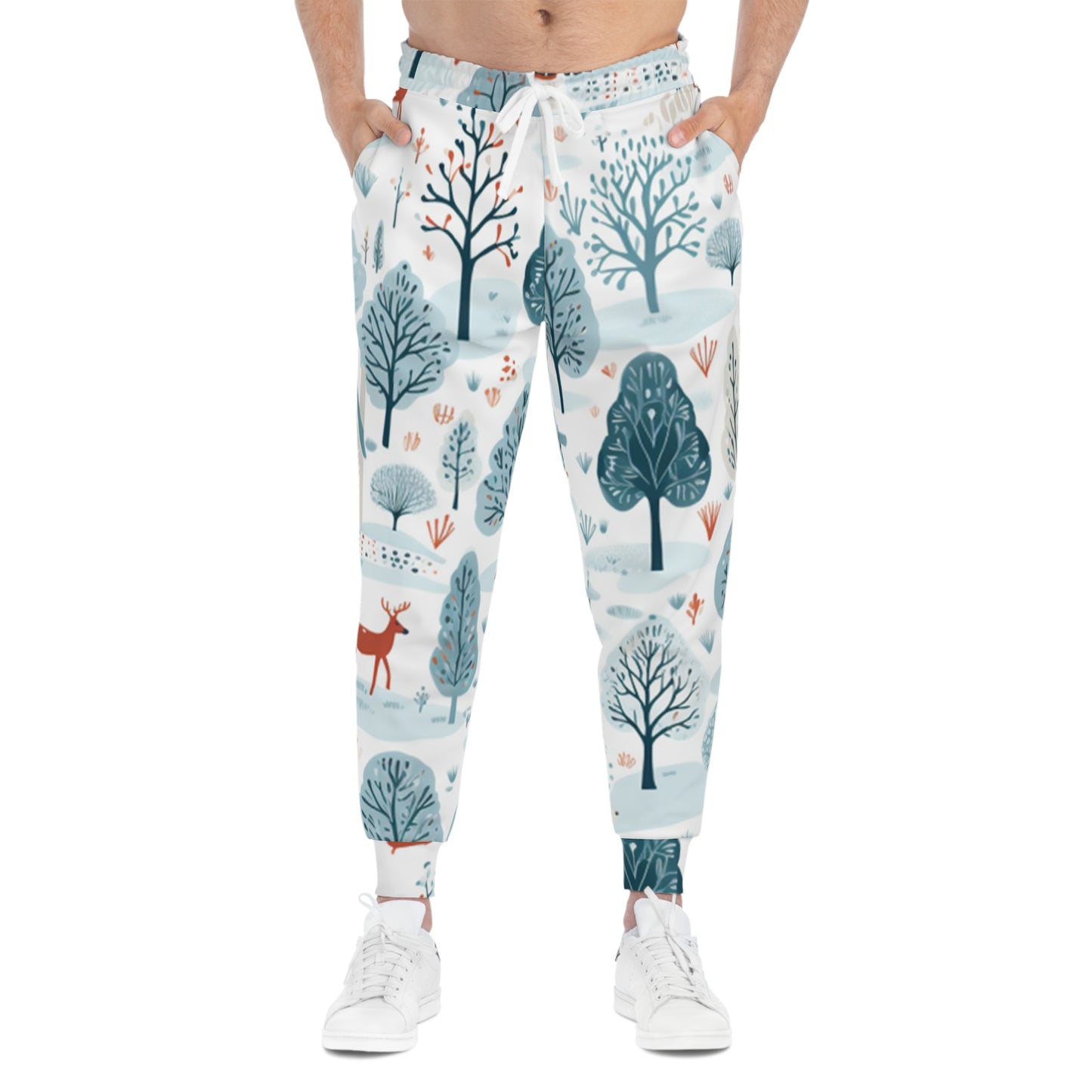 Winter Woods Men Athletic Joggers