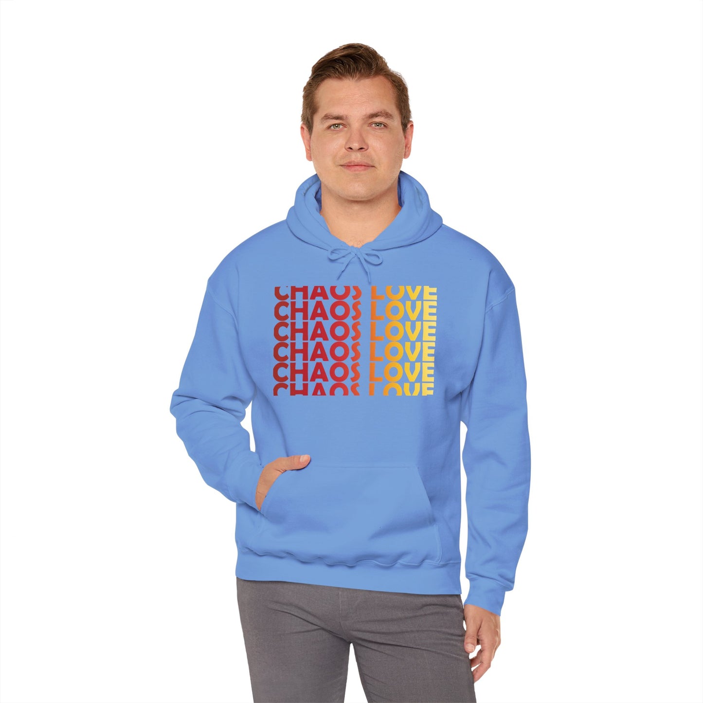 Chaos Love by Hime Red Hooded Sweatshirt