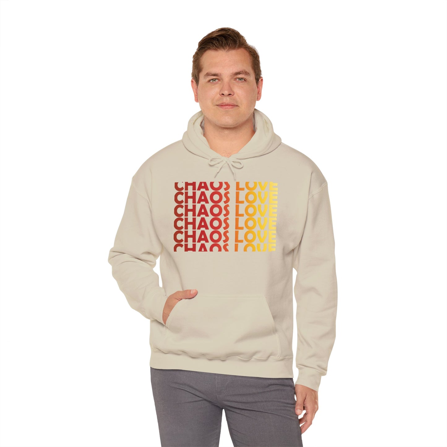 Chaos Love by Hime Red Hooded Sweatshirt