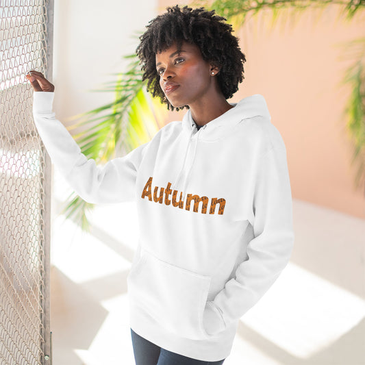 Autumn Latte HD White Hoodie