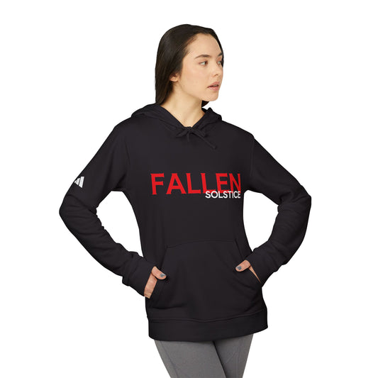 Fallen Solstice Detail Fleece Black Red Hoodie