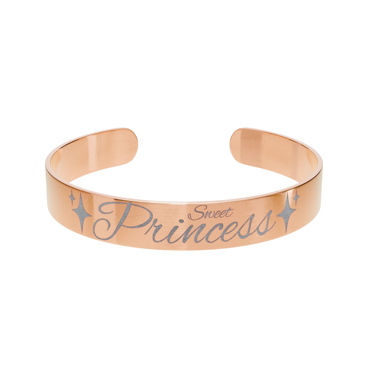 Sweet Princess Engraved Cuff Bracelet