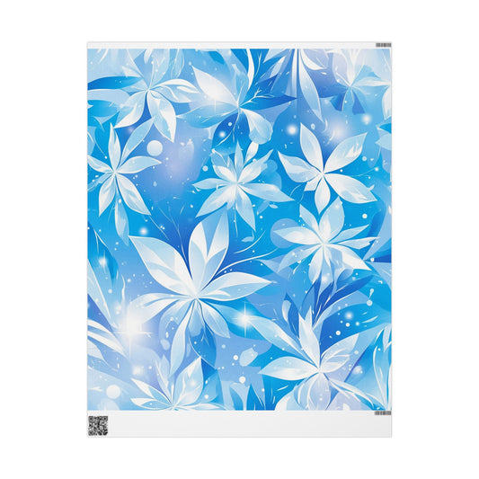 Elegant Floral Flowery Winter Design Wrapping Paper