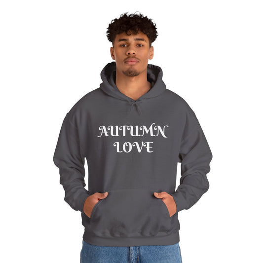 Autumn Love Hooded Men's Sweatshirt