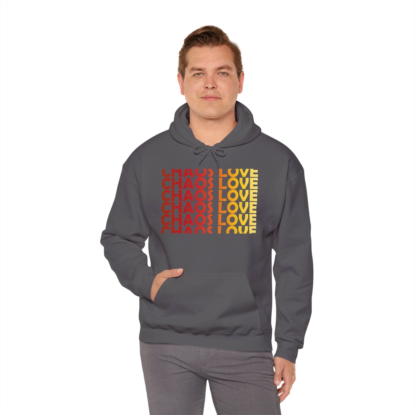 Chaos Love by Hime Red Hooded Sweatshirt