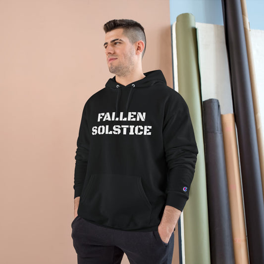 Fallen Solstice Champion Mens Hoodie - Black