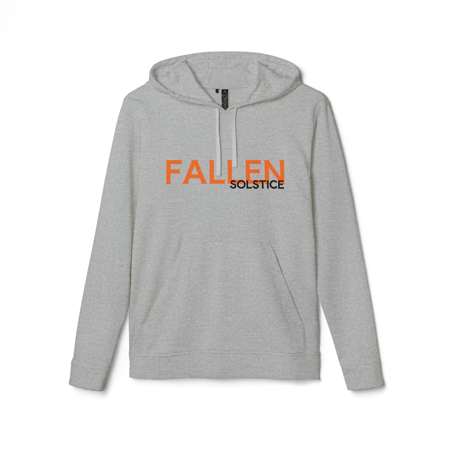 Fallen Solstice Detail Fleece Fall Hoodie- Grey