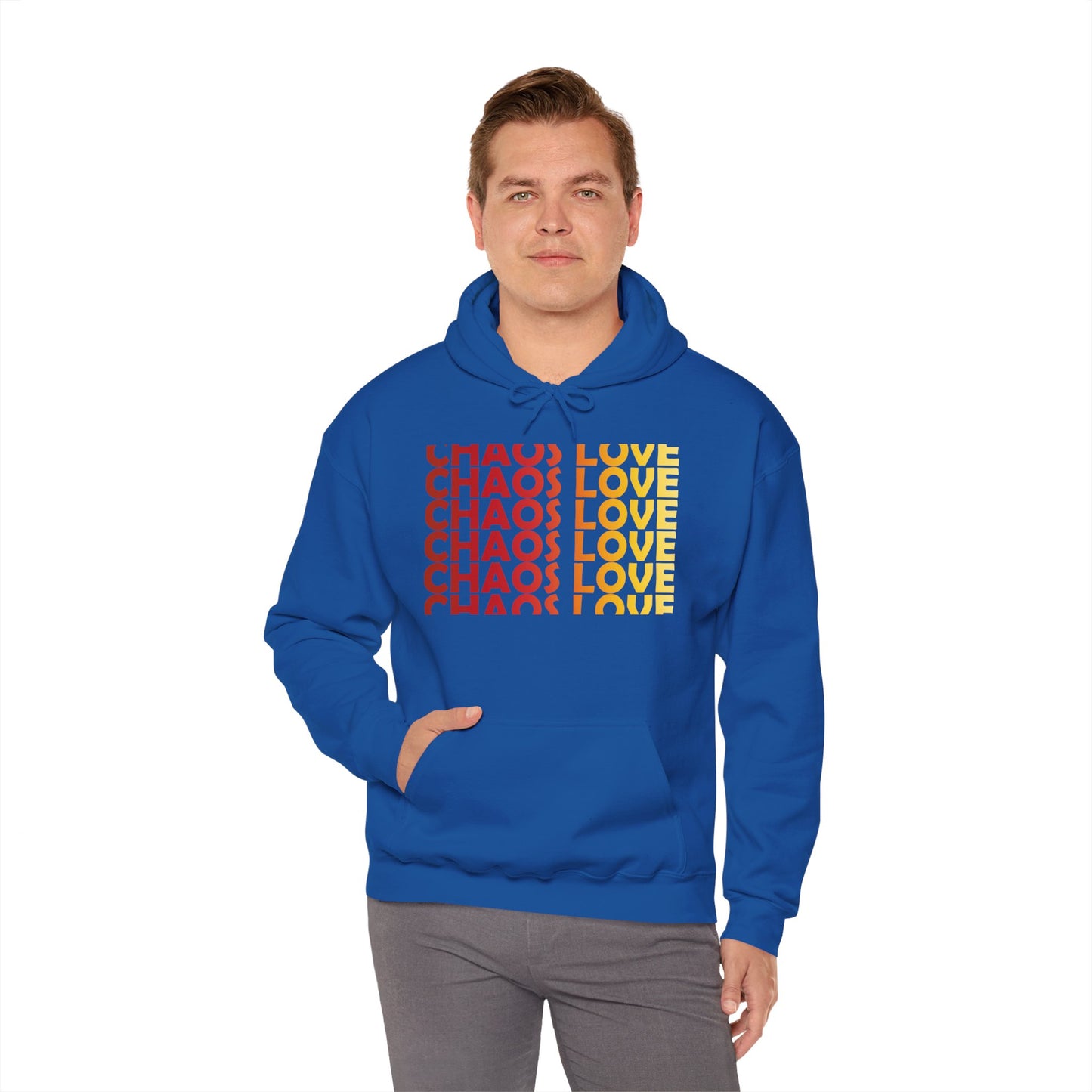 Chaos Love by Hime Red Hooded Sweatshirt