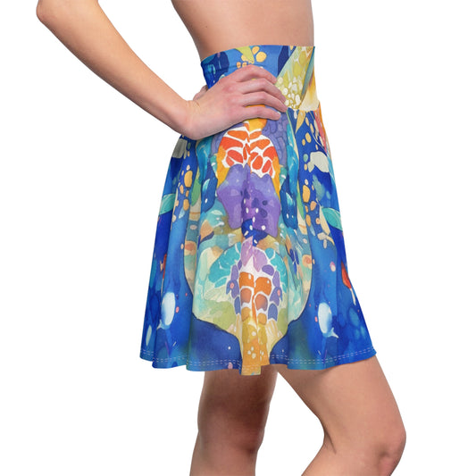 Vibrant Print Women's Skater Skirt