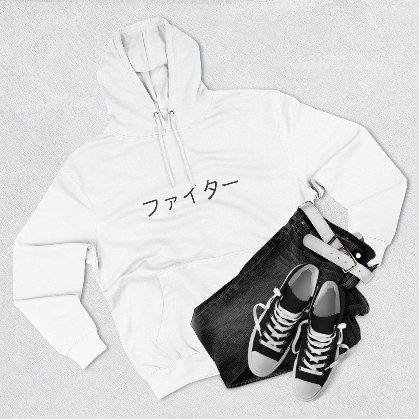 Fighter ( Faitā) NPC Script HD Three-Panel Fleece Hoodie
