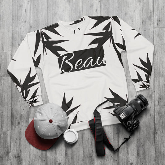 Beau Graphic Flower Print Sweatshirt