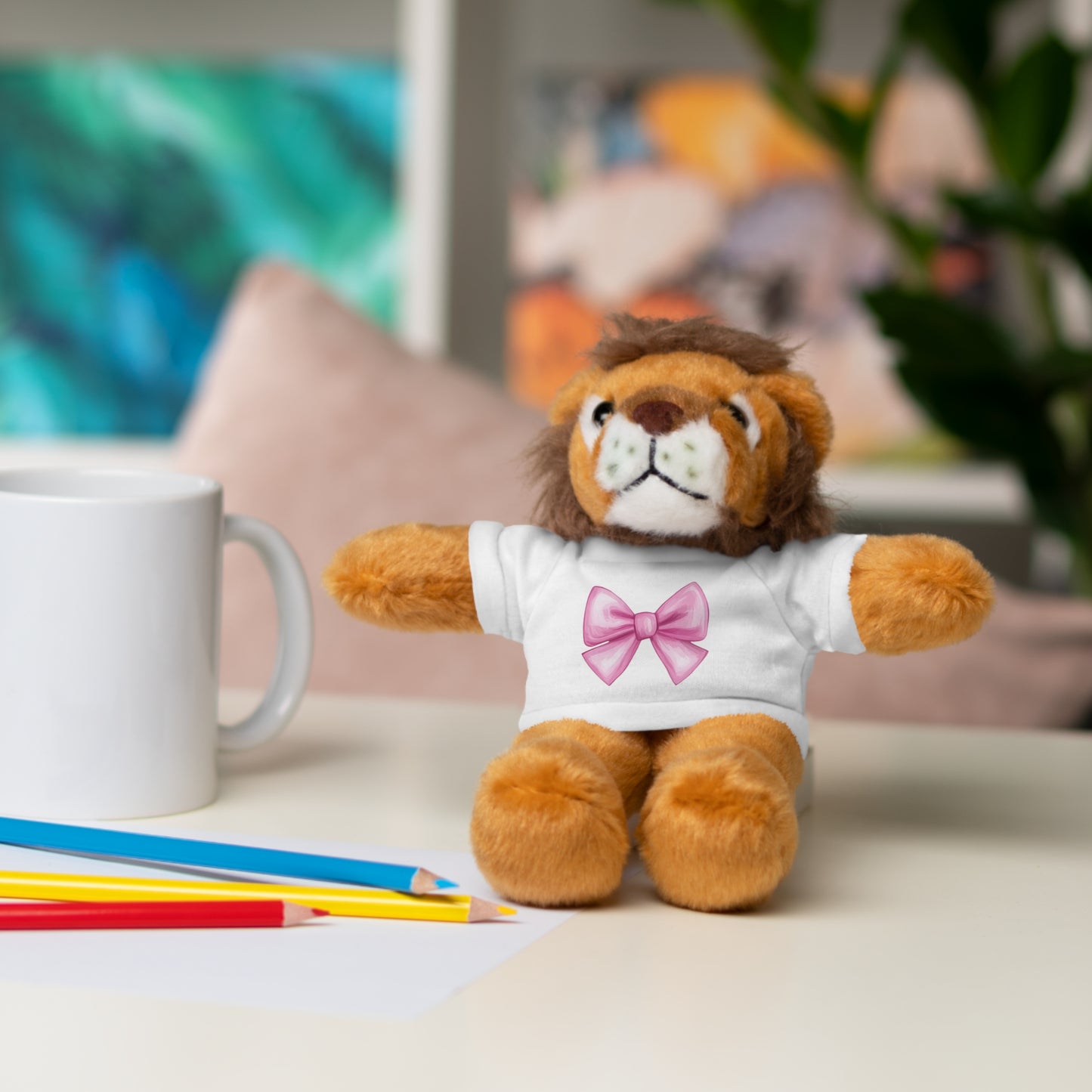Stuffed Animals with Custom Tee Christmas Gift