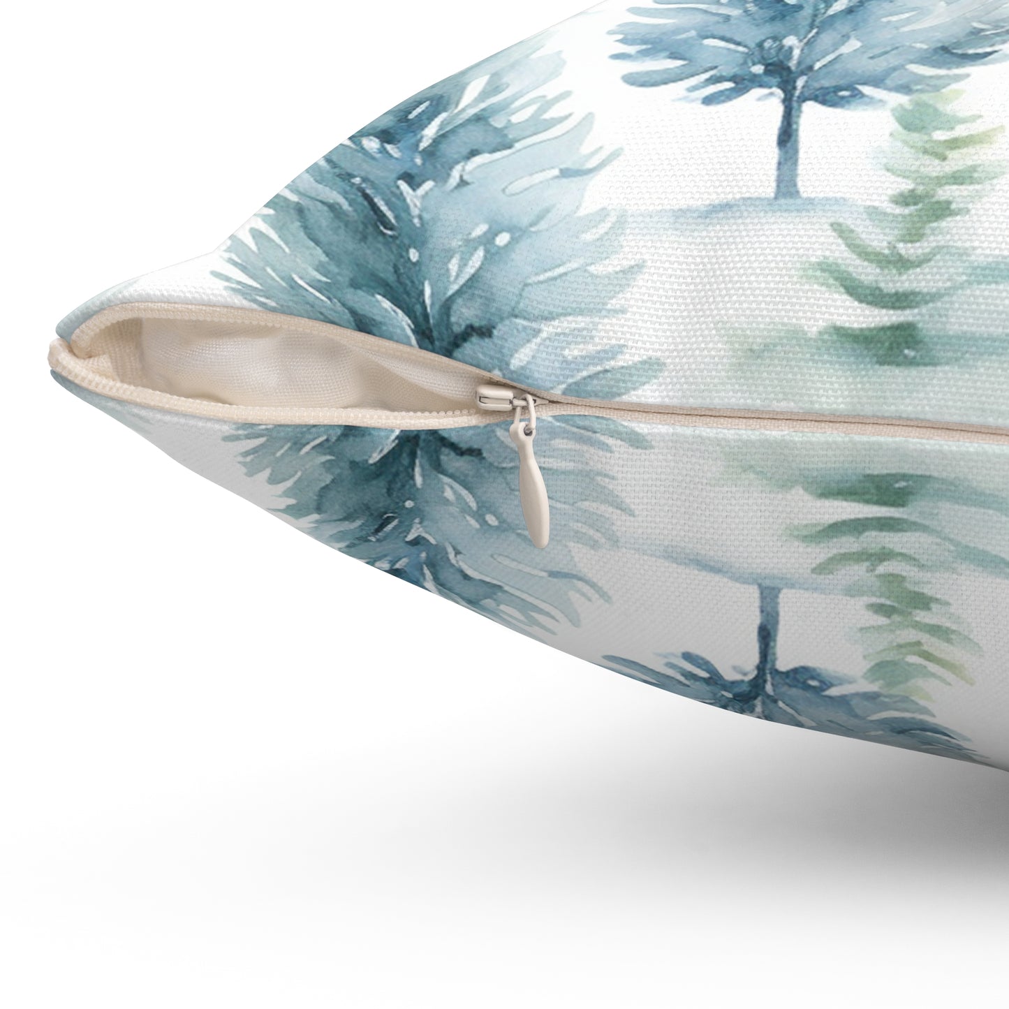 Winter Woods by HD P3 Spun Polyester Square Pillow