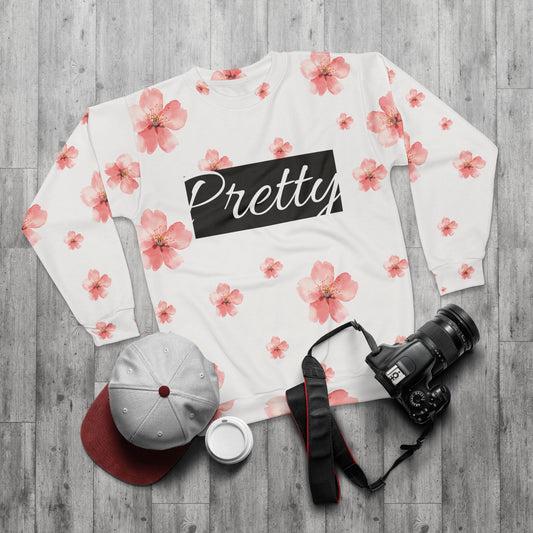 Pretty Sakura Flower Graphic Sweatshirt