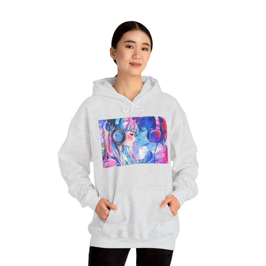 Chaos Love by Hime- Scripted Hooded Sweatshirt
