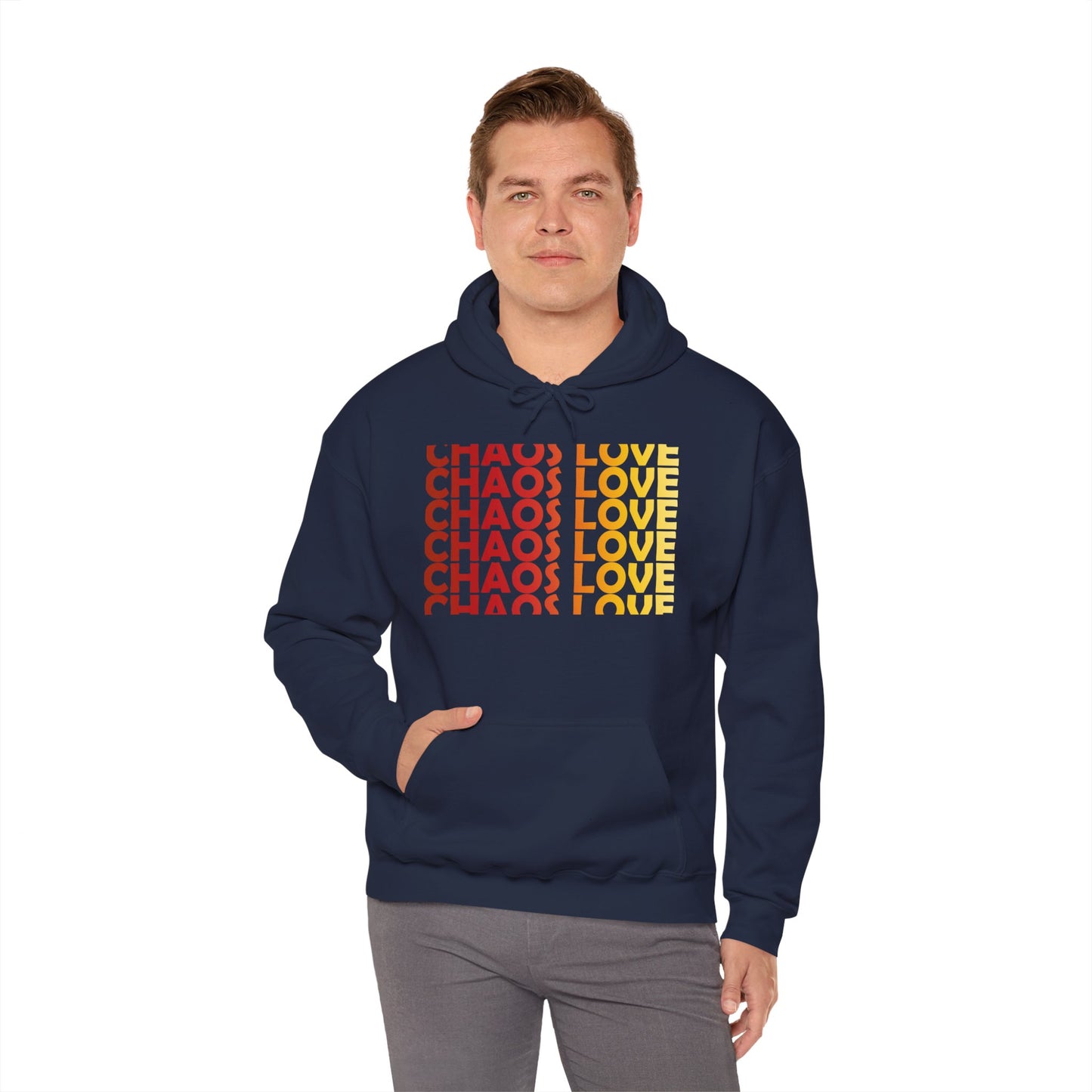 Chaos Love by Hime Red Hooded Sweatshirt