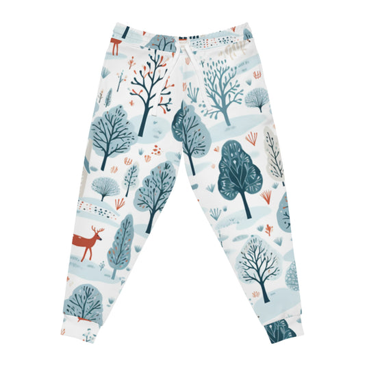 Winter Woods Men Athletic Joggers