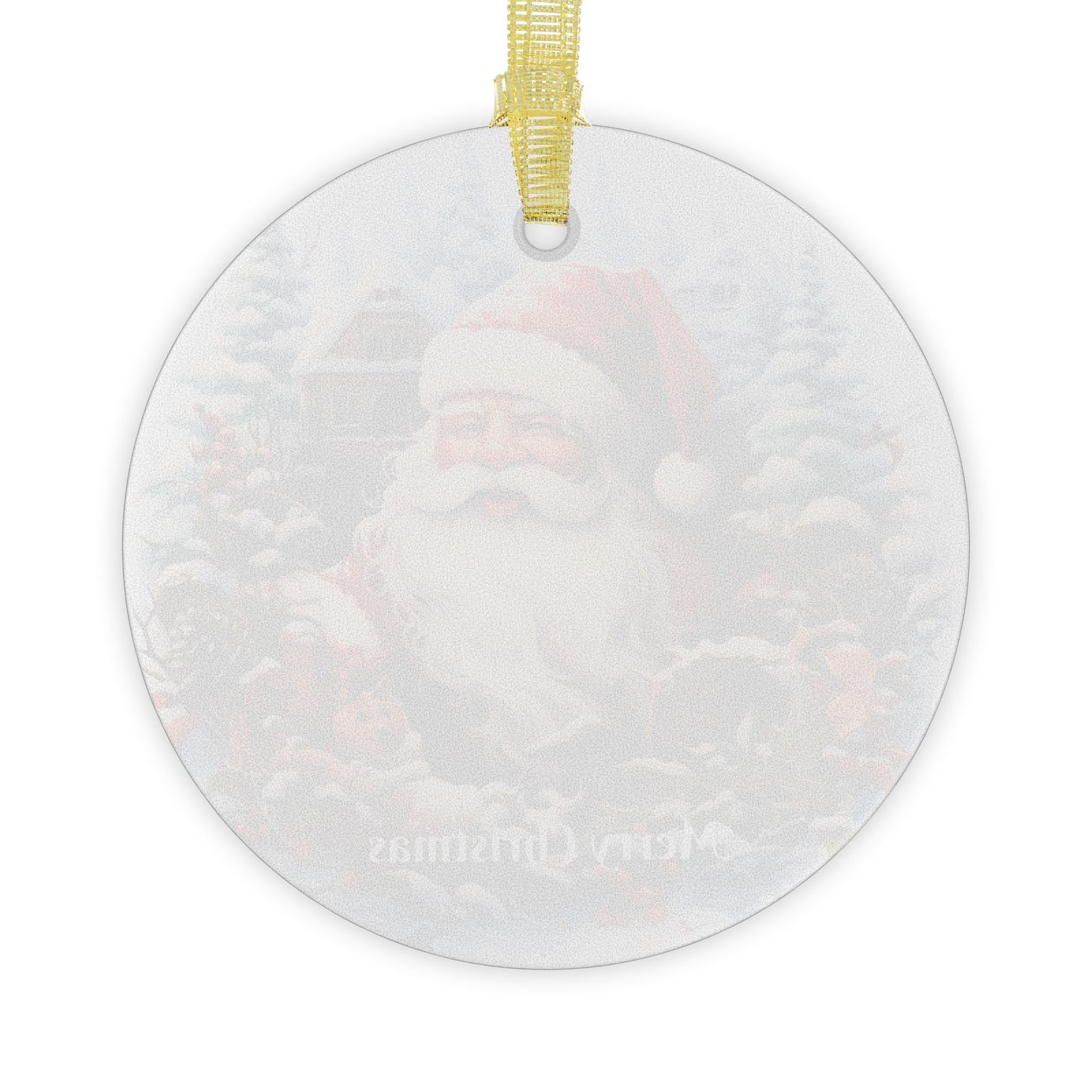 Merry Christmas Glass Ornaments 2025