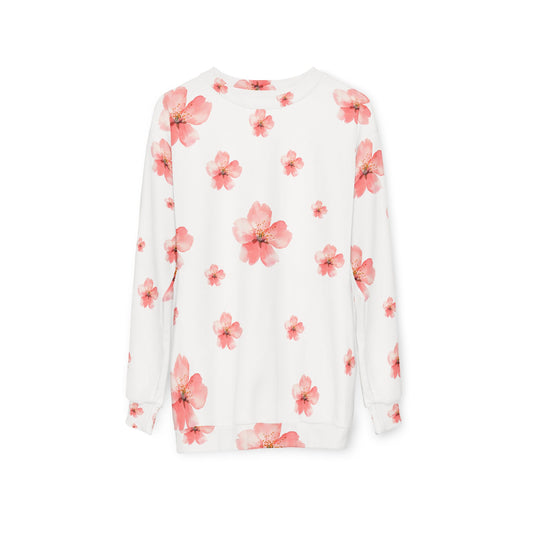 Large Sakura Flower Allover HD Graphic Sweatshirt