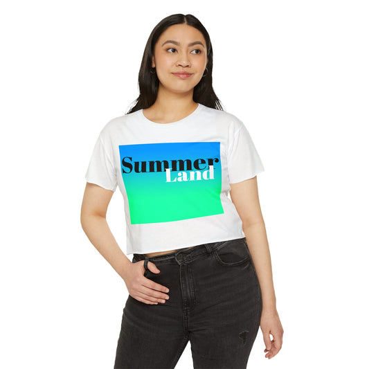 Summer Land Two-tone Festival Crop Top