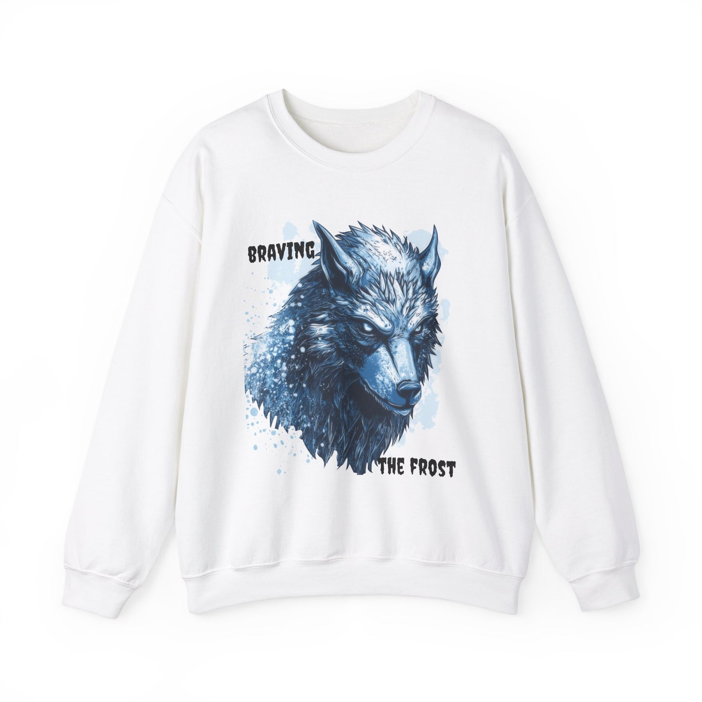 Braving The Frost™ by HD Wolf Unisex Sweatshirt