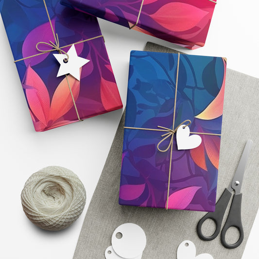 Vibrant Floral Gift Wrap Papers