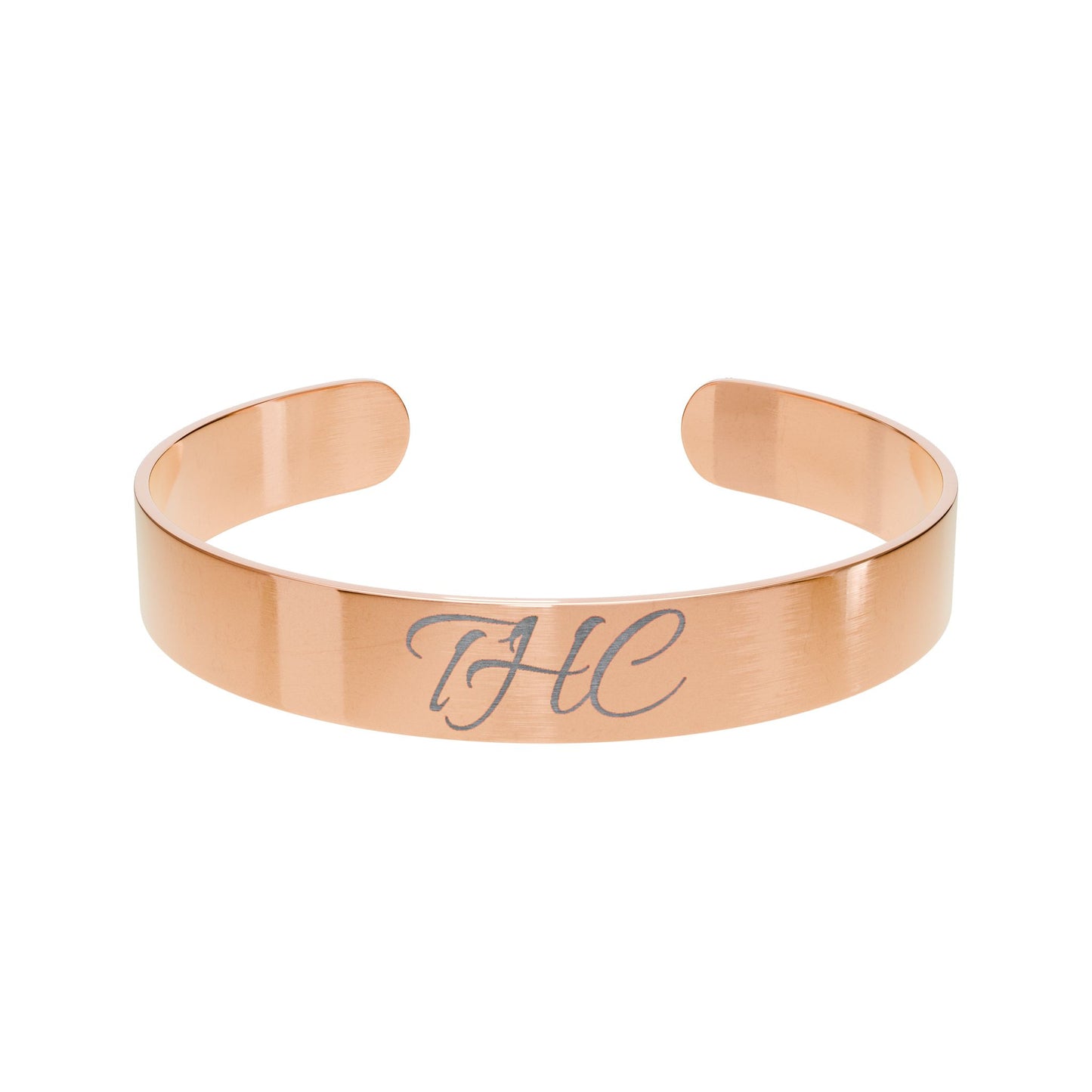 THC Engraved Custom Gift Cuff Bracelet
