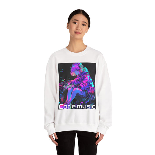 Code Music Tech Anime Style Sweatshirt