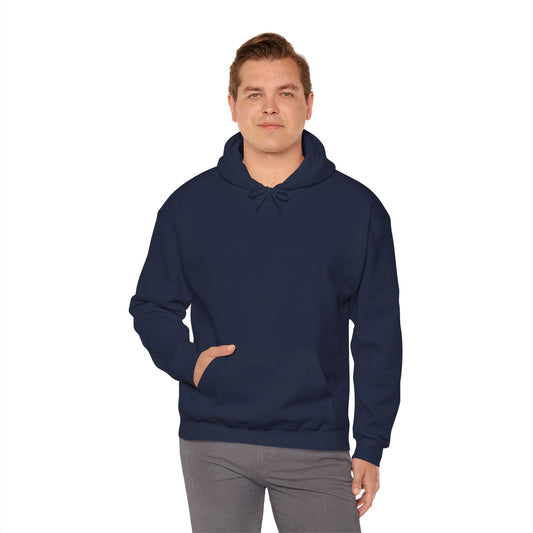 Comfy Cozy Season Men's Hooded Navy Sweatshirt