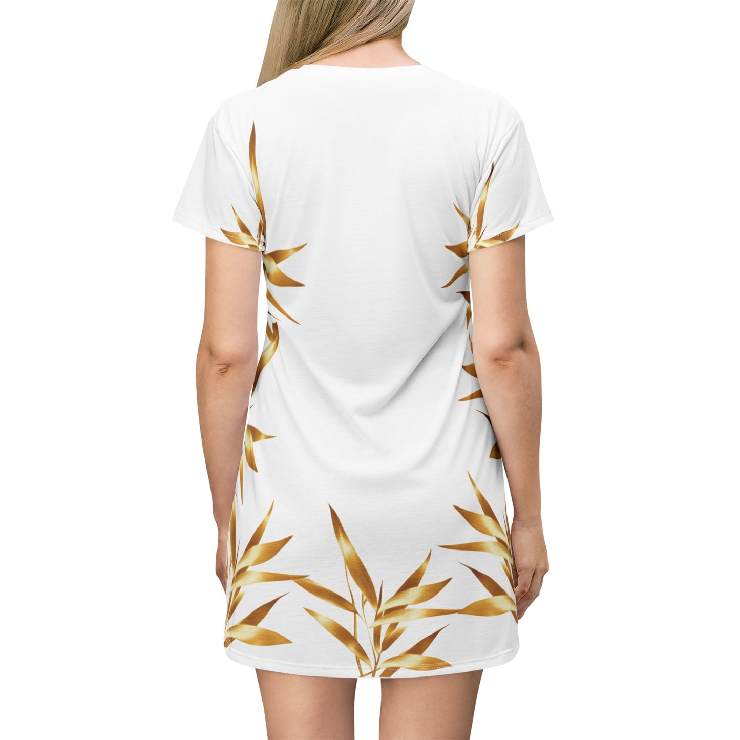Leaf Grass Print Dress
