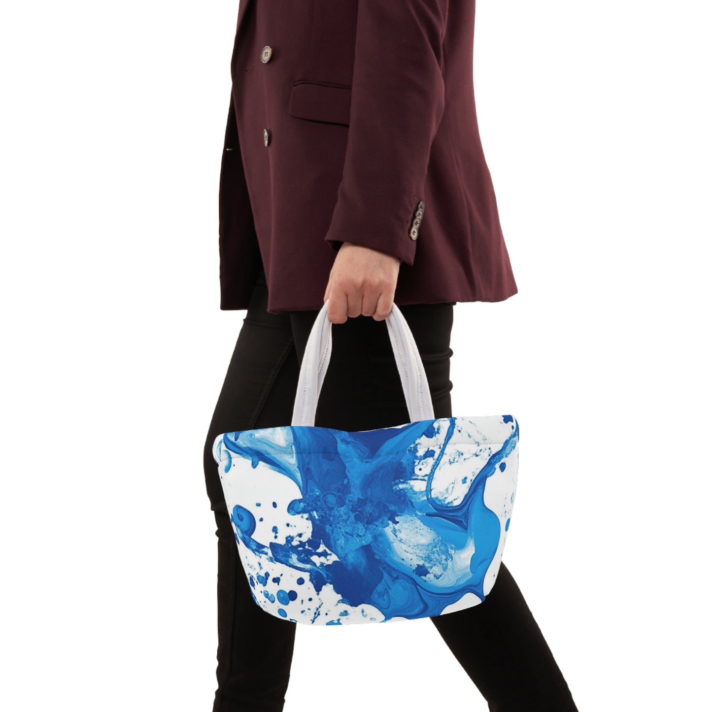 Artistic Blue Splash Lunch Bag