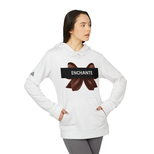 Chic Large Bow-Detail Fleece Hoodie