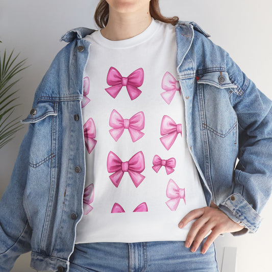 Cute Bows Heavy Cotton Tee