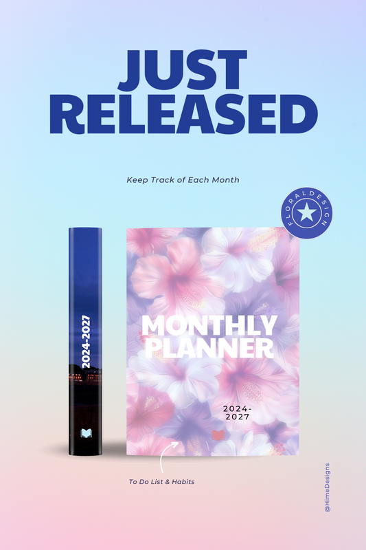Monthly Planner 2024-2027 -eBook