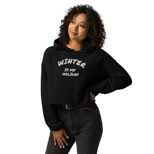 Winter Holiday Crop Hoodie