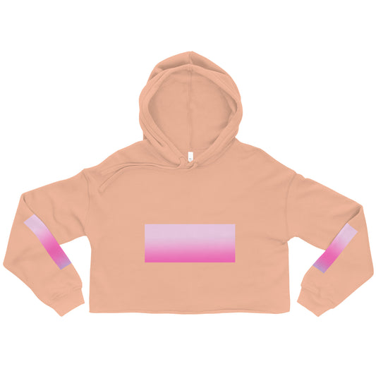 Pink Fade HD Crop Hoodie